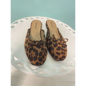 Women's Bamboo Leopard‎ Print Sequence Size 5.5 New S-311